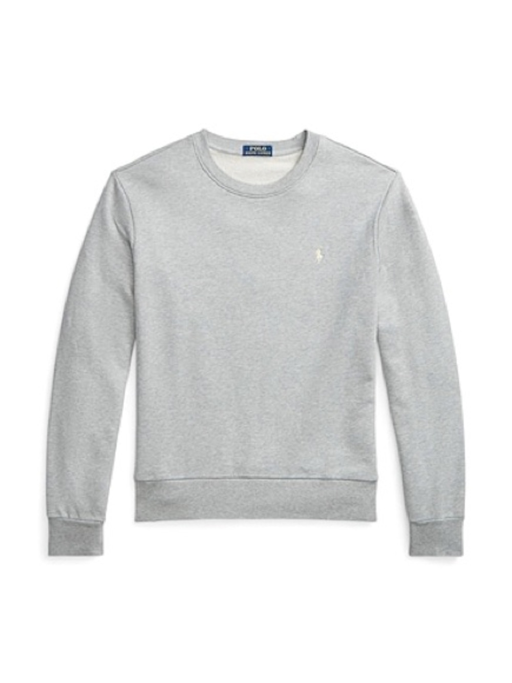 Polo by Ralph Lauren Crewneck Sweater in Light Gray with Embroidered Pony
